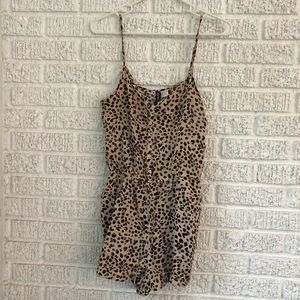 Leopard print romper